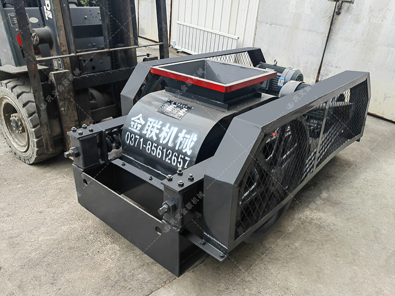 2PG400X250小型對輥破碎機(jī)發(fā)貨圖片_發(fā)往江蘇蘇州_破碎硅鐵