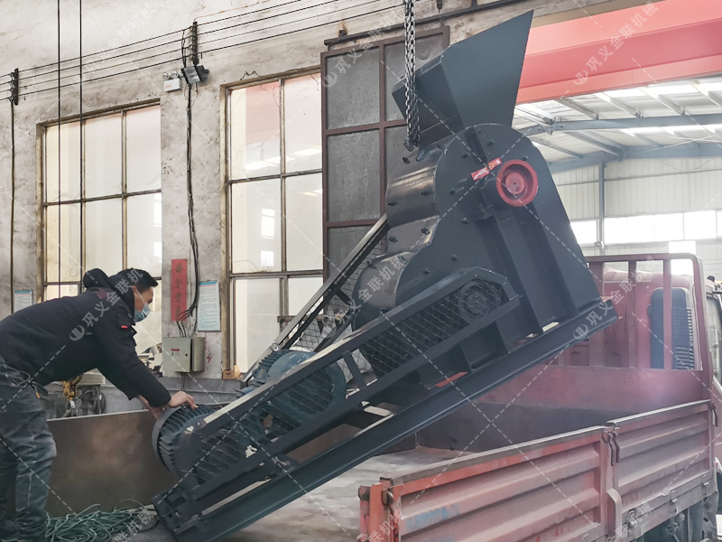 小型雙級粉碎機生產線發貨圖片_發往山東煙臺_粉碎青石 小型雙級粉碎機生產線發貨圖片_發往山東煙臺_粉碎青石